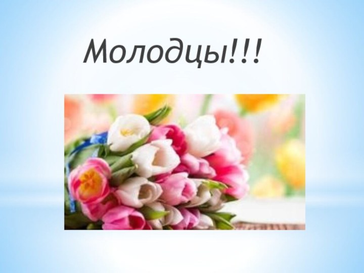 Молодцы!!!