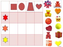 Электронная игра Подбери по форме и цвету презентация урока для интерактивной доски (средняя группа)