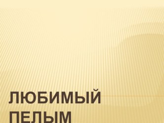 Любимый Пелым! презентация к уроку по окружающему миру (старшая группа)