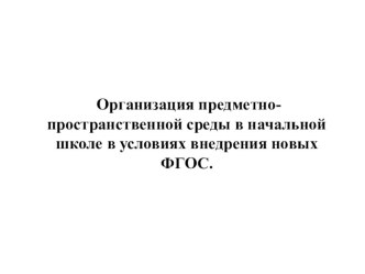 ПК 4.2. Предметно-развивающая среда учебного кабинета начальных классов презентация к уроку по теме