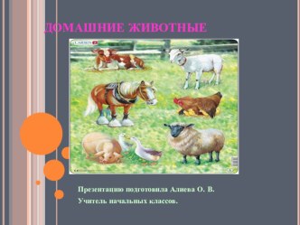 презентация домашние животные презентация к уроку по окружающему миру (2 класс)