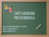 Урок окружающего мира Организм человека, 3 класс (УМК Гармония, Поглазова) план-конспект урока по окружающему миру (3 класс) по теме