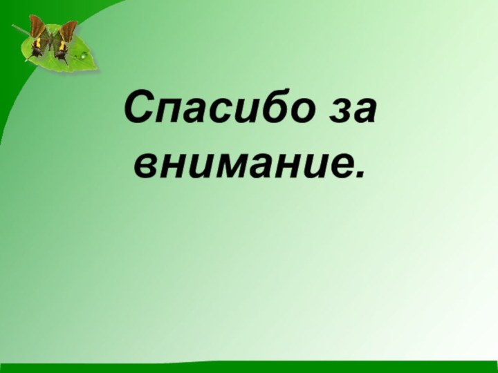 Спасибо за внимание.