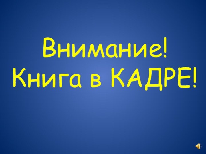 Внимание! Книга в КАДРЕ!