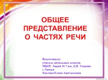 Урок русского языка во 2 классе Что такое части речи? методическая разработка по русскому языку (2 класс)