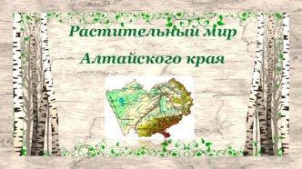 Презентация Растения Алтайского края презентация к уроку по окружающему миру