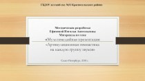 Мультимедийная презентация Артикуляционная гимнастика на каждую группу звуков методическая разработка по логопедии (младшая, средняя, старшая, подготовительная группа) по теме