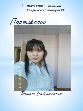 портфолио мое материал