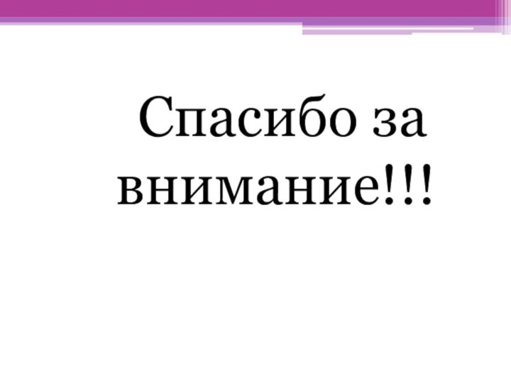 Спасибо за внимание!!!