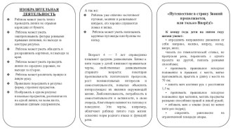 Буклет для родителей Возрастные особенности детей 4-5 лет консультация (средняя группа)