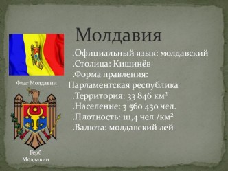 Презентация Молдова