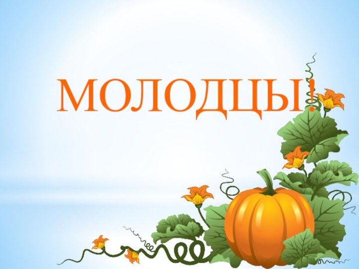 МОЛОДЦЫ!