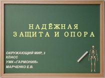 Урок окружающего мира Надёжная защита и опора, 3 класс (УМК Гармония, Поглазова) план-конспект урока по окружающему миру (3 класс) по теме