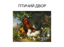 Презентация:Птичий двор презентация к занятию по развитию речи (средняя группа) по теме