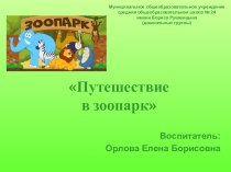 Презентация Путешествие в зоопарк презентация к уроку по окружающему миру (старшая группа)