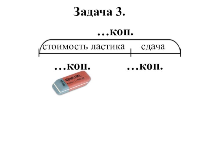 …коп.…коп.стоимость ластикасдачаЗадача 3.…коп.