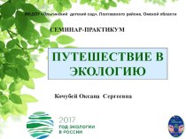 Презентация Путешествие в экологию презентация