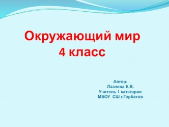 Конспект открытого урока по окружающему миру по теме Моря,озера и реки России и презентация. план-конспект урока по окружающему миру (4 класс)