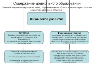 Содержание дошкольного образования презентация по теме