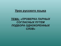 Парные согласные презентация к уроку по русскому языку (2 класс)