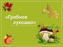 Презентация Грибное лукошко презентация к уроку по окружающему миру (старшая группа)