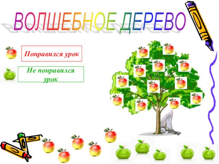 ВОЛШЕБНОЕ ДЕРЕВО Понравился урокНе понравился урок