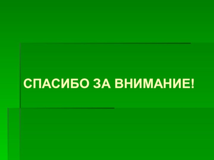 СПАСИБО ЗА ВНИМАНИЕ!