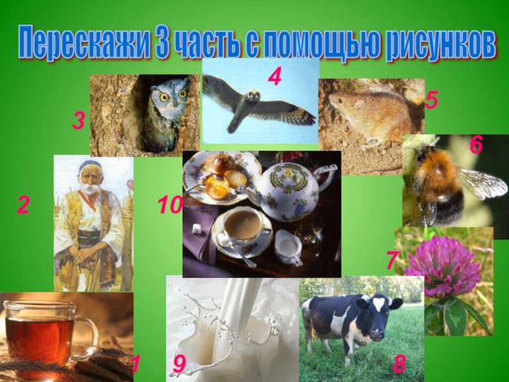 Перескажи 3 часть с помощью рисунков 12345678910