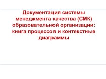 Документация системы качества образовательной организации презентация