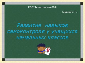 Презентация выступления на МО учителей начальных классов методическая разработка