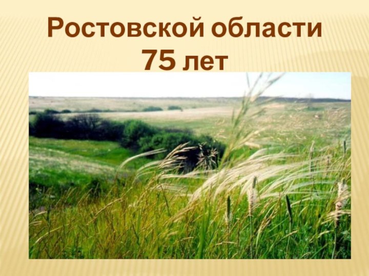 Ростовской области75 лет