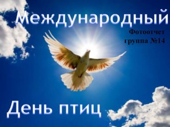 Фотоотчет День птиц презентация по теме