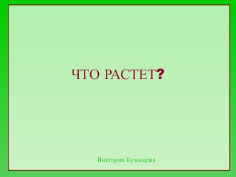 Интерактивная игра Что имеет свойство расти? статья по окружающему миру (средняя, старшая, подготовительная группа)