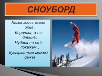 Презентация Зимние виды спорта презентация к уроку по теме