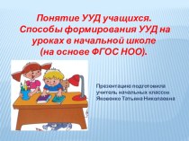 Выступление на МО учителей начальных классов презентация к уроку