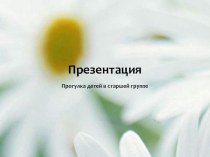 Прогулка детей презентация к занятию (старшая группа) по теме