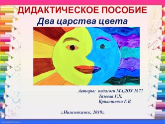 Презентация дидактического пособия Два Царства цвета презентация по конструированию, ручному труду