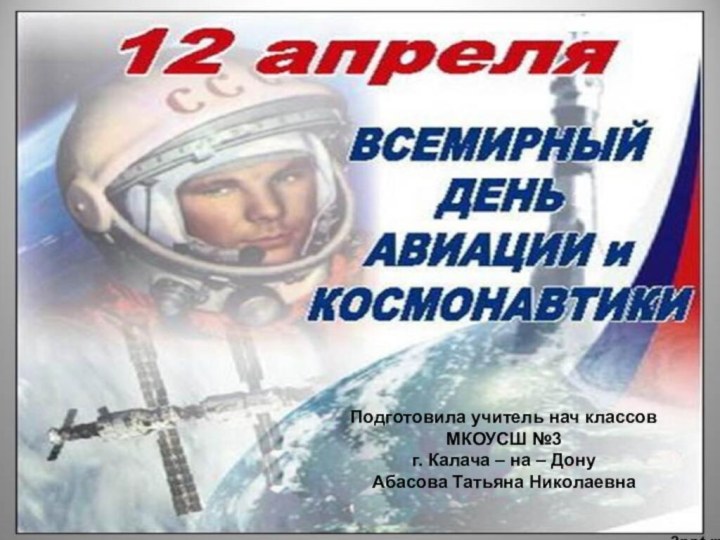 Подготовила учитель нач классовМКОУСШ №3г. Калача – на – ДонуАбасова Татьяна НиколаевнаПодготовила