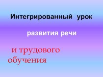 Конспект интегрированного урока развития речи и трудового обучения Ель - хвойное дерево и новогодняя красавица план-конспект урока по окружающему миру (2 класс)