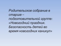 Презентация для родительского собрания презентация к занятию (подготовительная группа)