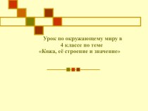 Презентация к уроку по теме: Строение кости презентация к уроку по окружающему миру (4 класс)