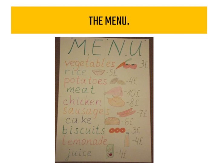 THE MENU.