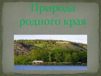 Природа родного края презентация к занятию по окружающему миру (старшая группа) по теме