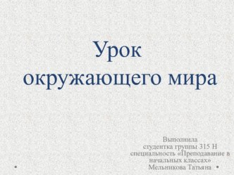 окр. Наше питание материал