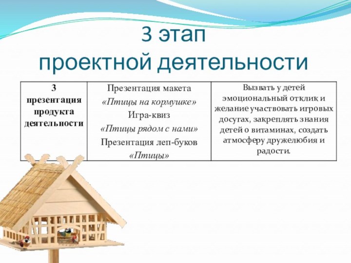 3 этап проектной деятельности