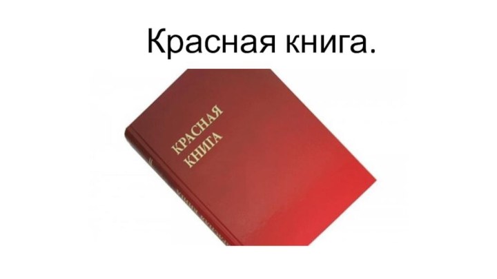 Красная книга.