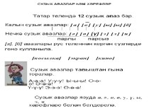 Татар теленнән таблицалар. презентация к уроку (3 класс) по теме