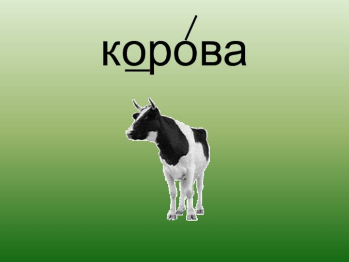 корова