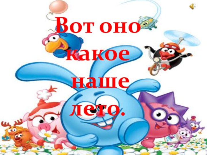 Вот оно какое наше лето.