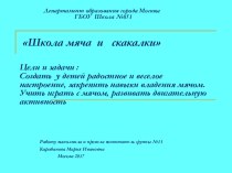 Презентация Школа мяча и скакалки презентация по теме